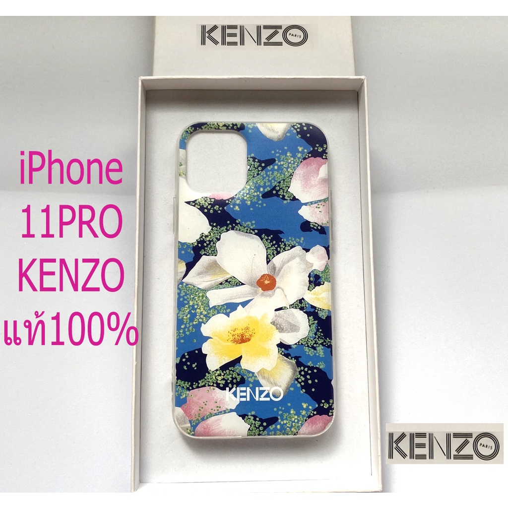 KENZO X Vans collap case 11pro เคสไอโฟน งานคอลแลปแวนส์ ลายดอกไม้สีฟ้า ใหม่พร้อมกล่อง case iphone เคนโซ่ งานแท้ เคสมือถือ