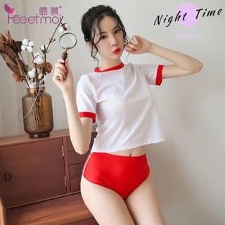 ชุดคอสเพลย์นักเรียน แบบเซ็ต 🌟มีไซต์ให้เลือก M-2XL 40-80kg ⚡️มีถุงซิปลอค เสื้อ กางเกงขาสั้น ชุดนอนไม่ได้นอน N-622