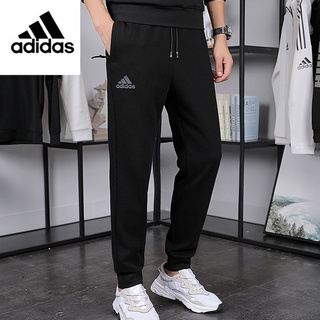 【L-5XL】Adidas ของแท้ 100% กางเกงกีฬา กางเกงวอร์ม กางเกงวิ่ง สีดํา สําหรับผู้ชาย