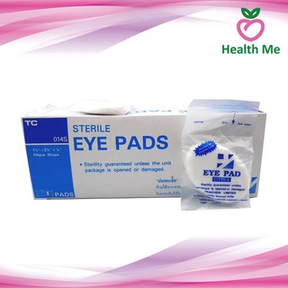 Eye Pads ผ้าปิดตา Sterile ผ่านการฆ่าเชื้อแล้ว ผ้าปิดตาปลอดเชื้อ TC ผ้าก๊อซปิดตา 1 กล่อง บรรจุ 25 ชิ้น (1193120)