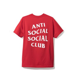 เสื้อยืด antisocial social club schizophrenia red tee