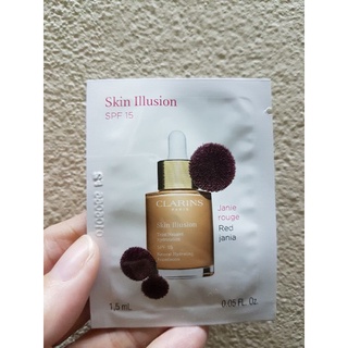 Clarins Skin Illustion SPF15 สี 110 ฮันนี่ รองพื้นเนื้อบางเบา 1.5 ml.