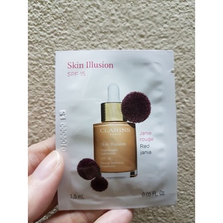 Clarins Skin Illustion SPF15 สี 110 ฮันนี่ รองพื้นเนื้อบางเบา 1.5 ml.