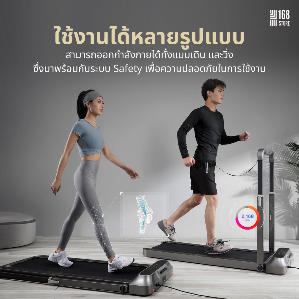 [รับประกันศูนย์ไทย] Xiaomi Kingsmith Walking Pad R1 Pro/ R2 ลู่เดิน ลู่วิ่งไฟฟ้าพับเก็บได้ Walkingpad ลู่วิ่งออกกำลังกาย รูปที่ 5