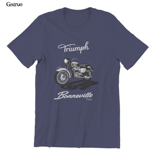 เสื้อยืด พิมพ์ลายอนิเมะ Bonneville T120 สไตล์วินเทจ แฟชั่นฤดูร้อน สําหรับผู้ชายSize S-5XL