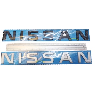 logo NISSAN สีดำด้าน 1 ชิ้น โลโก้ Nissan นิสสัน Matte balck มีบริการเก็บเงินปลายทาง