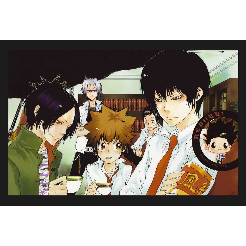 โปสเตอร์ Reborn รีบอร์น การ์ตูน ญี่ปุ่น Poster ของขวัญ โปสเตอร์การ์ตูน Japan Anime โปสเตอร์สำหรับเด็