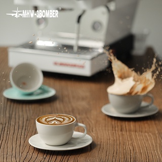 MHW-3BOMBER Mars Series Ceramic Coffee Cup 300 ml ถ้วยแก้วกาแฟเซรามิกพร้อมจานรอง