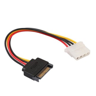 SATA 15 Pin Male To IDE Big 4pin Hard Disk Drive Power Cord Connector Cable