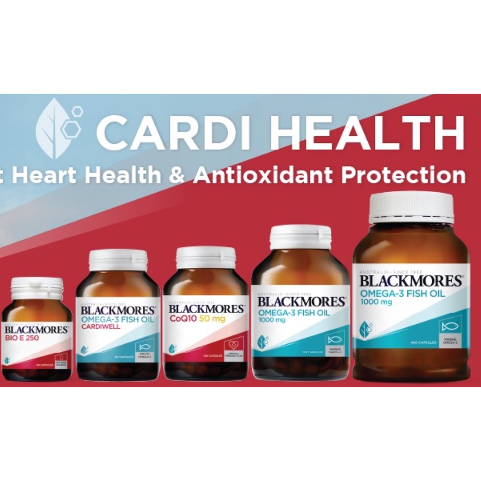 Blackmores Omega-3 Fish Oil Cardiwell EPA DHA (เพื่อสุขภาพ Heart cardi ลด Cholesterol)