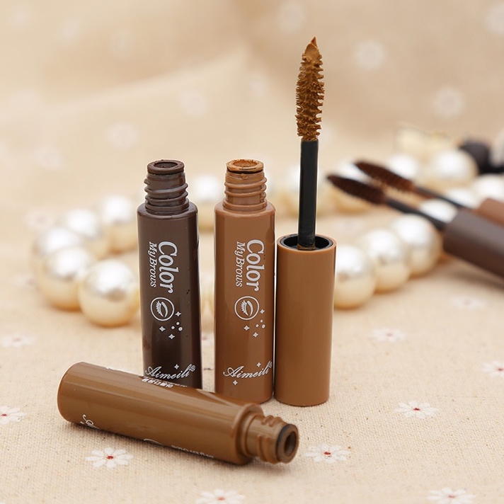 Aimeili 163 มาสคาร่าคิ้ว 3 มิติ เซทคิ้วตั้ง ต่อเส้นขนคิ้วยาว คิ้วเรียงเส้นสวย คิ้วดูมีมิติ กันน้ำ ติดทนนาน Eyebrow Cream - รูปที่ 2