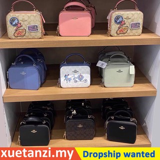 💯ของแท้ 🔥 Coach C1426 C1434 C3148 C2872 Disney Box / แพทช์ครอสบอดี้ / ผู้หญิง / สลิง / หูหิ้ว / กระเป๋าโซ่