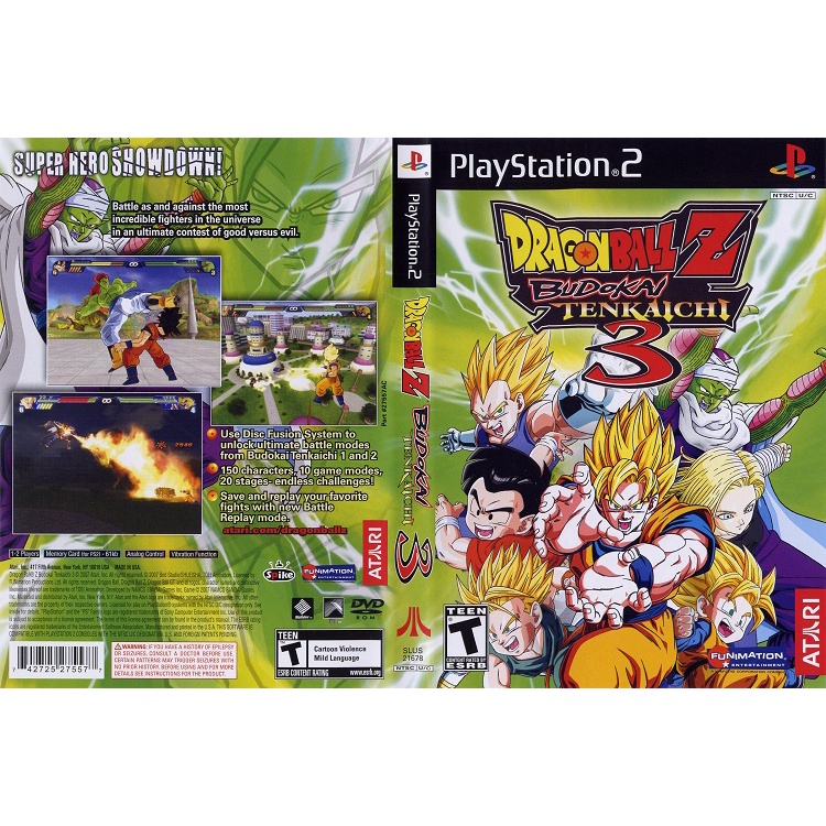 แผ่นเกมส์ PS2 DragonBall Z - Budokai Tenkaichi 3   คุณภาพ ส่งไว (DVD)