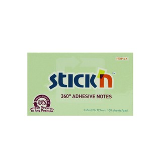 กระดาษโน้ต STICKN 3"x5" 360* 21556 เขียว (PC)