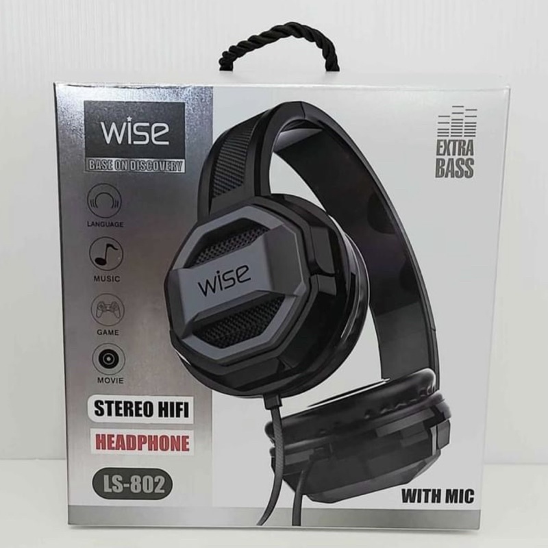 หูฟัง HEADPHONE STEREO HIFI LS-802 WISE BASE ON **มือสอง**