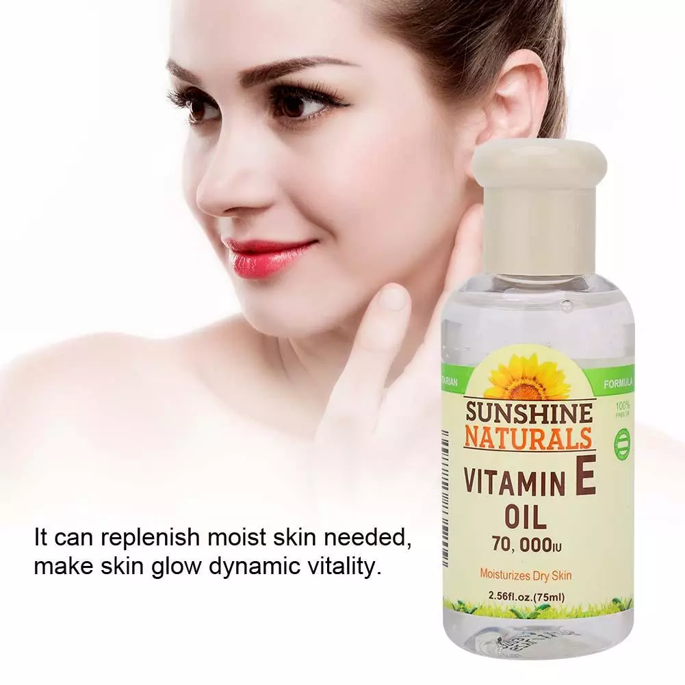 Meyishop [คลังสินค้าพร้อม] Meyishop SuperSale Vitamin E Essence Oil Moisturizing Face Nourishing 75ml (ขวดสีเขียวสำหรับตอนเช้า)