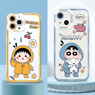 เคสโทรศัพท์มือถือนิ่ม ป้องกันเลนส์กล้อง ลาย Happy Rainy Day สําหรับ VIVO V23E V23 V21E V21 4G 5G V20 V15 S1 Z1 X50 X60 Pro V9 Youth Y53S Y51 Y51A Y31 2021 Y33S Y21S Y21 Y52 Y72 5G