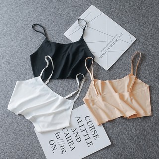 สินค้าพร้อมส่งจากไทย💥Angle Bra 💥 (N270) เสื้อซับใน เสื้อกล้ามสายเดี่ยว ไร้ขอบ แบบสวม สายปรับระดับ