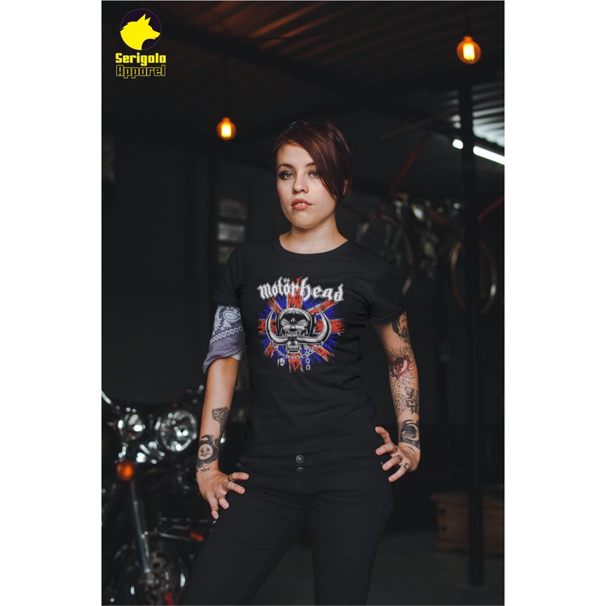 MOTORHEAD ENGLAND เสื้อยืด / MUSIC CLOTHES / BAND T-SHIRT / TOP / MOTORHEAD ENGLAND BAND LOGO / BAND