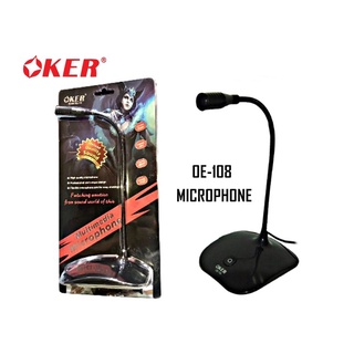 OKER ไมโครโฟน คอมพิวเตอร์ ตั้งโต๊ะ Microphone ไมค์คอม OE-108