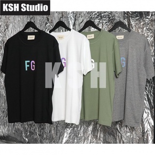 1:1 FOG T-shirt Fog Season 6 mainline short sleeve fear of god rich FG men and women reflective ovesize T-shirt