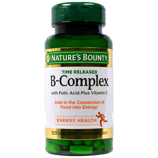 Natures Bounty, B-Complex, Time Released, 125 Coated Tablets