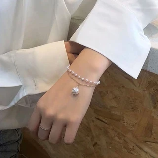 กำไลแฟชั่น สองชั้น สร้อยข้อมือแฟชั่น สําหรับผู้หญิง