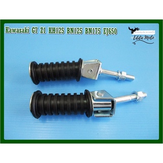 KAWASAKI G7 Z1 KH125 BN125 BN175 EJ650 REAR FOOT PEG SET // พักเท้าหลัง ยางพักเท้าหลัง ซ้ายขวา งานสวย คุณภาพดี แข็งแรงทน