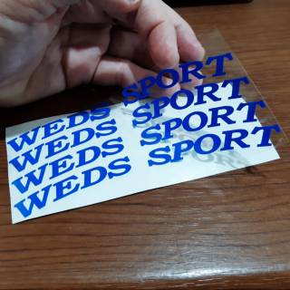 Jdm สติกเกอร์ WEDSSPORT สําหรับติดขอบล้อรถยนต์