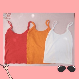 สายเดี่ยวสีพื้น💃💃พร้อมส่ง