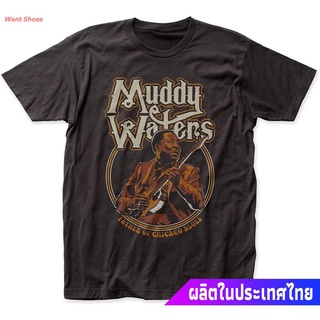 เสื้อยืดคอกลมเสื้อยืดกีฬา Impact Muddy Waters Father Of Chicago Blues Fitted Jersey Tee Mens Womens T-shirtsS-3XL