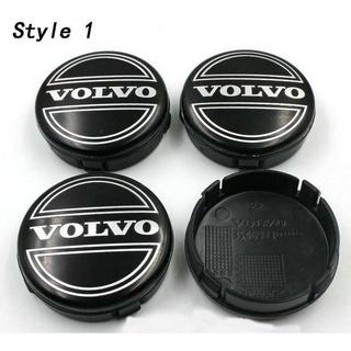 ราตาต่อ 4 ชิ้น โลโก้ดุมล้อ วอลโว่ สีดำ Volvo XC60 V70 S60 XC90 S80 V40 XC70 V50 Wheel Center Hub Caps 64mm