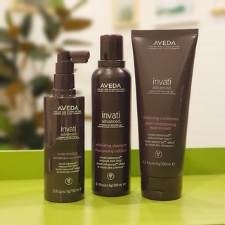 AVEDA Invati Advanced 3 ขั้นตอน ลดการหลุดร่วงของเส้นผม Shampoo ◆ Conditioner ◆ Revitalizer