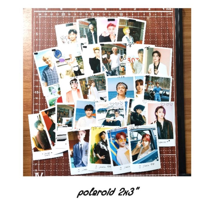 1306 - เซตรูป กรอบขาว 4 ใบ 2x3 นิ้ว kpop