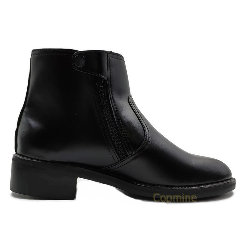 รองเท้าฮาฟ หนังวัวแท้ ซิปคู่ ยี่ห้อ Copmine สำหรับรองเท้าตำรวจ รองเท้าทหาร เหมาะสำหรับงานราชพิธี