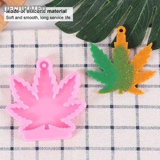 Decorated Keychain Silicone Mold Maple Leaf Shaped DIY Pendant Casting Craft Decoration