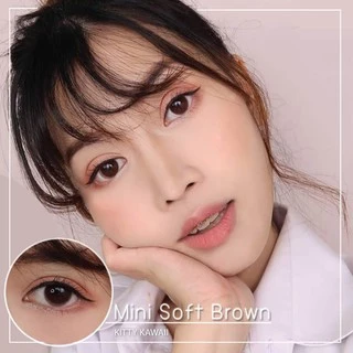 🔥คอนแทคเลนส์✨ขนาดมินิ✨Brown/Gray/Black ✨Mini soff (kittykawaii)