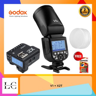 แฟลช Godox V1 พร้อมทริกเกอร์ X2T แถมฟรีซอฟบอค ประกันศูนย์ GODOX Thailand