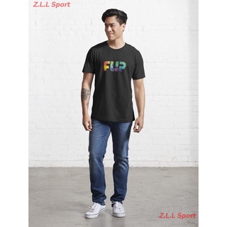 เสื้อยืดผ้าฝ้ายพิมพ์ลายZ.L.L Sport Flip Skateboarding In Rainbow Essential T-Shirt เสื้อยืดผู้ชาย เสื้อยืดผู้หญิง เสื้อย