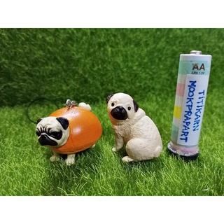 Gachapon กาชาปองหมาปั๊กขนม (Pug Dog) โมเดลหมา