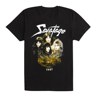 วงดนตรี Savatage เพลงผู้ชายสีดําเสื้อยืดขนาดใหญ่ขนาด S ถึง 4Xl Kk534 *46