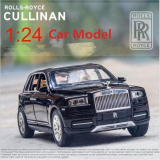 1:24 ม้วน Royce Cullinan รถอัลลอยด์ โมเดลเสียงและแสงดึงกลับ เก็บสะสม ยานพาหนะ Diecast รถของเล่นสําหรับเด็ก