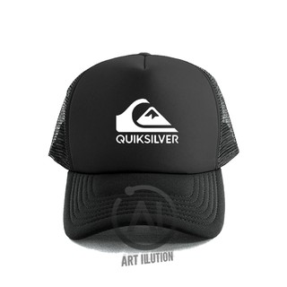 Distro Trucker Hat/Net Hat - หมวก Quiksilver โลโก้ล่าสุด คุณภาพพรีเมี่ยม