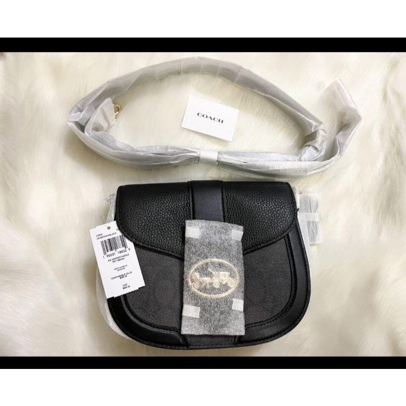 coach georgie saddle bag