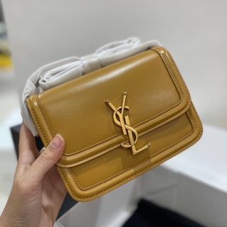 กระเป๋า SA INT LAURENT  SOLFERINO BOX BAG งานออริ สวยมากๆทำจากหนังเเท้100% 💛