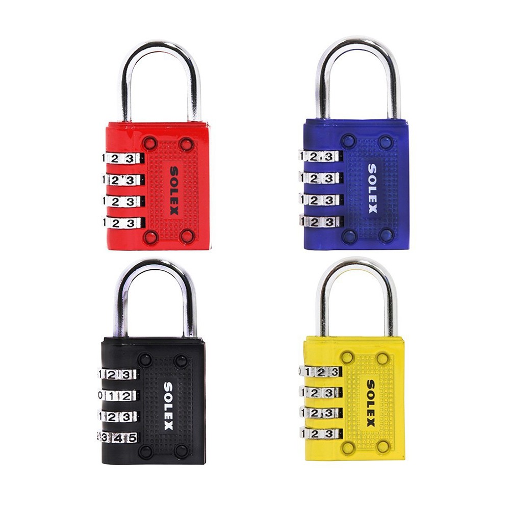 กุญแจรหัส แม่กุญแจ กุญแจ SOLEX แบบมีรหัส C44 เหมาะสำหรับ ล็อคกระเป๋าเดินทาง, ตู้จดหมาย, ตู้ล็อคเกอร์  [S24] - รูปที่ 6