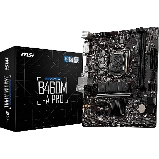 MSI B460M-A PRO ProSeries Motherboard chia 6 sata (mATX, 10th Gen Intel Core, LGA 1200 Socket, DDR4, M.2 Slot) #B460m