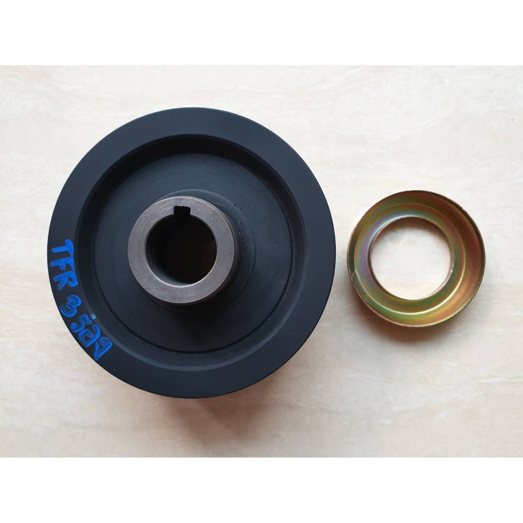 มู่เลย์หน้าเครื่อง (มู่เลย์ข้อเหวี่ยง)+จาน ISUZU TFR 2500,4JA1 รุ่นสายพาน3ร่อง ราคาตัวละ 580บาท