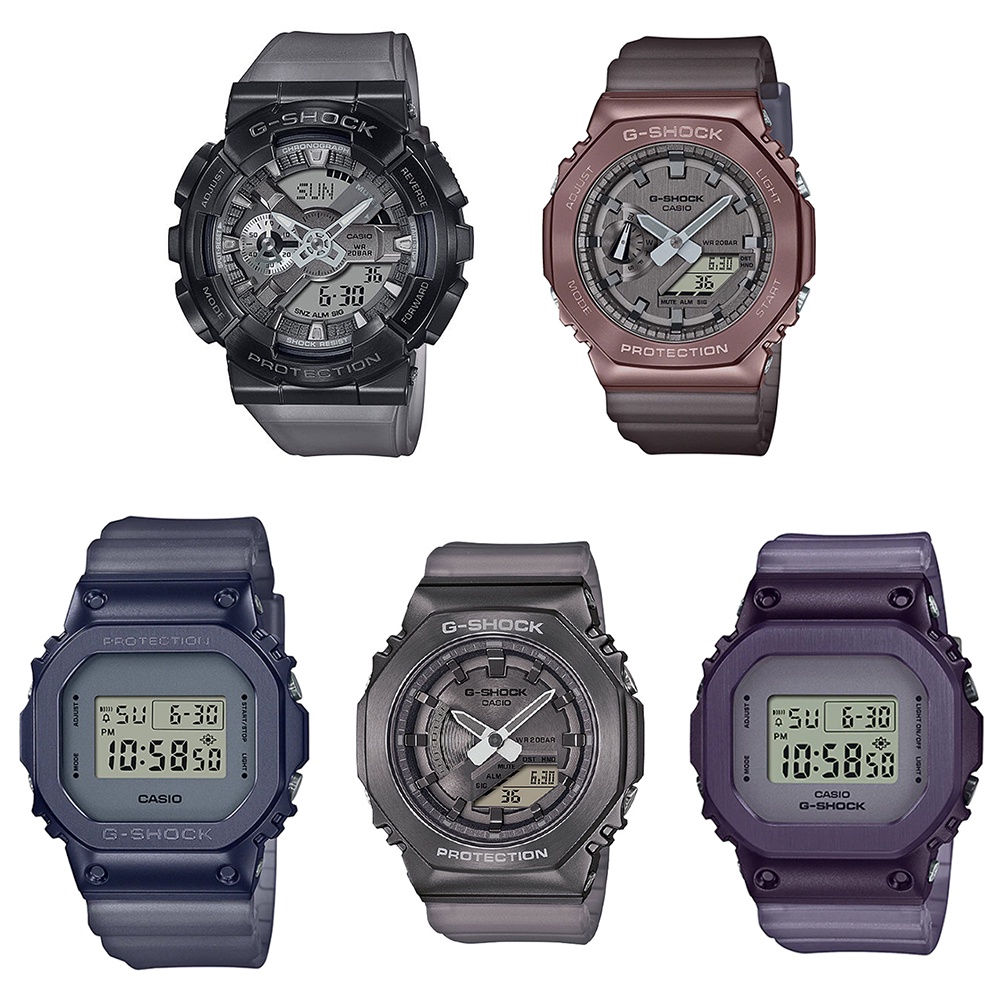 Casio G-Shock/G-Shock Mini นาฬิกาข้อมือ สายเรซิ่น รุ่น GM-110MF-1A,GM-2100MF-5A,GM-5600MF-2,GM-S2100