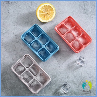 Comfy แม่พิมพ์น้ำแข็งก้อน ฝาปิด พร้อมฝา 6 ช่อง Ice tray mould